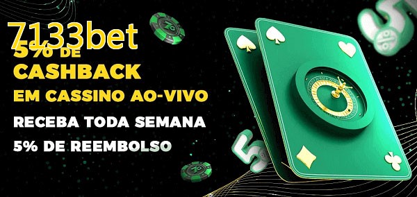 Promoções do cassino ao Vivo 7133bet